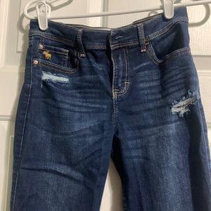 Kids jeans, dark wash, size 15/16